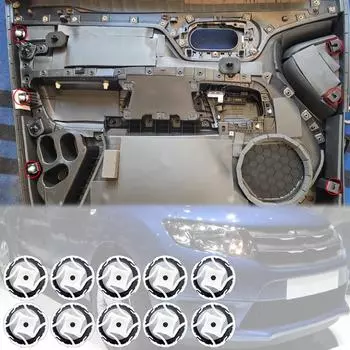 10 шт. для Renault Logan 2004 2005 2006 2007 2008 2009-2015 2016 2017 L90 Lada Largus зажимы для отделки дверной панели, зажимы для карт, крепежная заклепка 10pcs