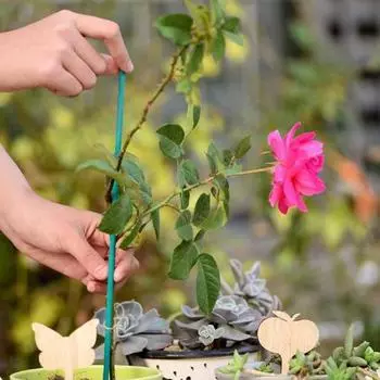 10 шт., домашняя нелегкая согнуть многоразовая садовая подставка для растений, опора для помидоров, подставка для виноградной лозы для