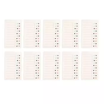 10 шт. доска для контрольного списка дел, многоцелевая, сделай сам, инновационная, пустая, многоразовая, для планирования заметок, доски для детей