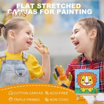 10 шт. Доска для масляной живописи без утечки масла, тройная грунтовка, деревянный мини-грунт, эластичный холст для масляной акварели, акриловых художественных принадлежностей, художественный грунтованный холст 7.5cm