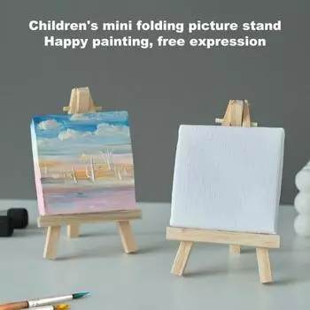 10 шт. Доска для масляной живописи без утечки масла, тройная грунтовка, деревянный мини-грунт, эластичный холст для масляной акварели, акриловых художественных принадлежностей, художественный грунтованный холст 7.5cm