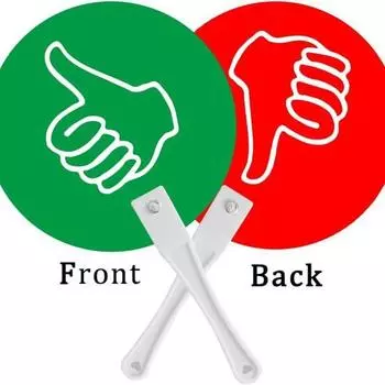 10 шт. доски для голосования в классе с поднятыми вверх и опущенными большими пальцами, доска для ответов учеников, доски для ответов «правда/ложь» чёрный