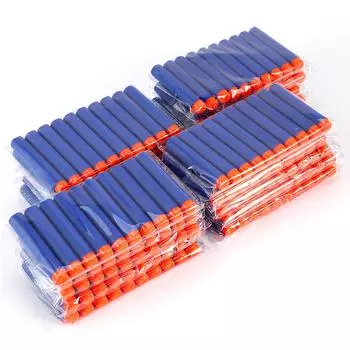 10 шт., дротики для круглых бластеров, аксессуары для детского игрушечного пистолета в подарок