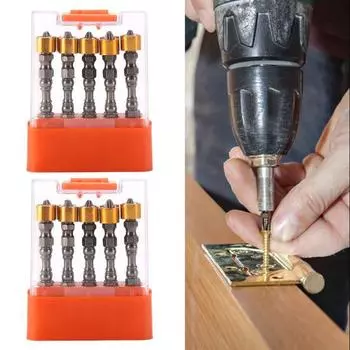 10 шт., двойная головка, партия, перекрестная партия, высокая твердость, защита от ржавчины, защита от царапин, двойная головка, затягивают винты, магнитная электрическая отвертка, поставка для дома 10 pcs