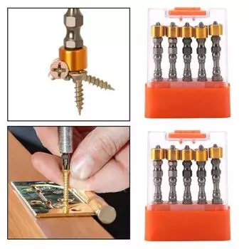 10 шт., двойная головка, партия, перекрестная партия, высокая твердость, защита от ржавчины, защита от царапин, двойная головка, затягивают винты, магнитная электрическая отвертка, поставка для дома 10 pcs