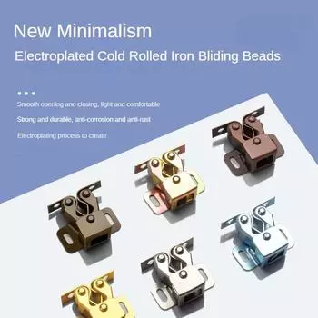 10 шт. двойные роликовые защелки для винтажных шкафов, замки-защелки для шкафов, ящиков, мебельная фурнитура, аксессуары