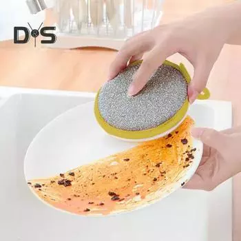 10 шт., двухслойная проволока, тряпки для мытья посуды, не царапающая проволока, чистящая одежда, набор щеток для посуды, кухонные бытовые принадлежности S