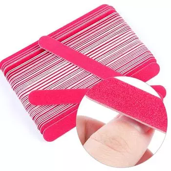 10 шт., двусторонние пилочки для ногтей, 180/240, наждачная бумага для ногтей, шлифовальный инструмент для маникюра и педикюра чёрный