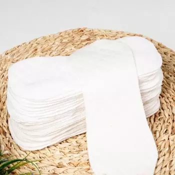 10 шт. дышащие тканевые подгузники 3 слоя детские подгузники многоразовые для новорожденных хлопковые средства по уходу за ребенком белый