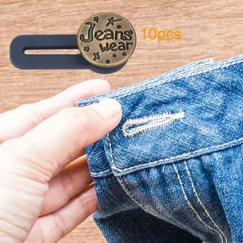 10 шт. Джинсовый удлинитель, пуговицы, расширитель талии, съемный мгновенный пояс без шитья Style A