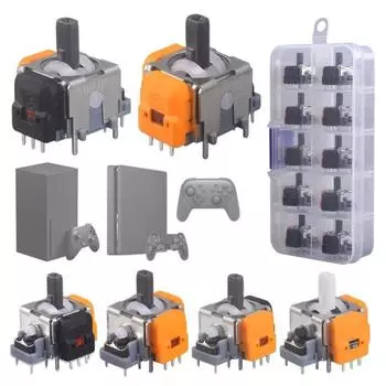 10 шт., джойстик для беспроводного контроллера, запасные части для точного управления чувствительностью, аналоговые 3D джойстики для PS5/XBOX