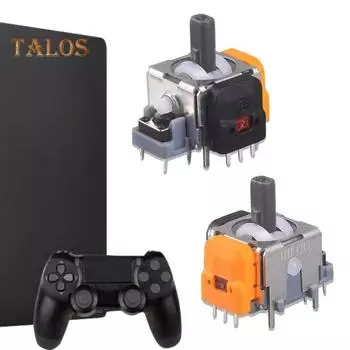 10 шт. джойстики для беспроводного контроллера, запасные части для джойстика, точная чувствительность управления, аналоговые 3D-джойстики для PS5/для XBOX ONE/для Switch Pro for PS5