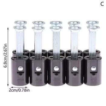 10 шт. E14 43 мм 53 мм 68 мм 76 мм 86 мм высота пластиковая люстра патрон лампы аксессуары свеча основание лампы гнездо