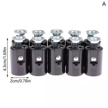 10 шт. E14 43 мм 53 мм 68 мм 76 мм 86 мм высота пластиковая люстра патрон лампы аксессуары свеча основание лампы гнездо