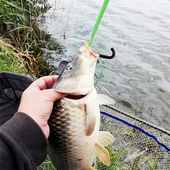 10 шт. Easy Fish Hook Remover - быстро и безболезненно удаляет крючки. 10pcs зелёный