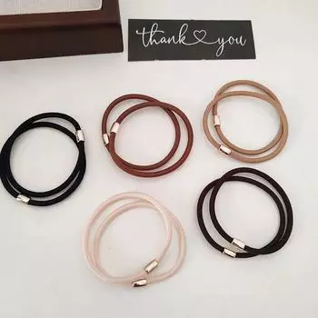 10 шт. Европейские и американские эластичные резинки для волос цвета хаки для женщин, девочек, резинки для волос, веревка для корейских аксессуаров для волос