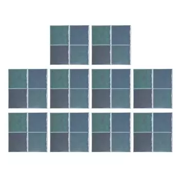 10 шт. европейские наклейки для керамической плитки, утолщенная кристаллическая пленка, квадратная отшелушивающая наклейка для фартука, водонепроницаемая