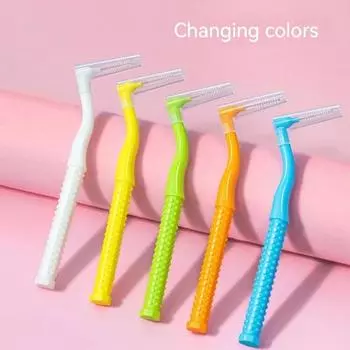 10 шт. Fawnmum L-образная проволочная межзубная щетка ортодонтическая межзубная щетка ортодонтическая зубная щетка с мягкой щетиной для ухода за полостью рта