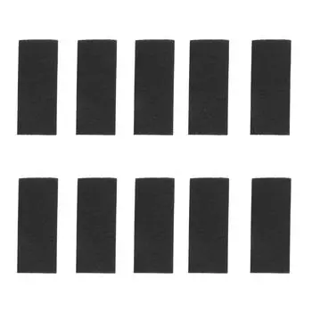 10 шт. Фильтры для потолочных вентиляторов с лопастями, самоклеящиеся прямоугольные, очиститель для потолочных вентиляторов из углерода