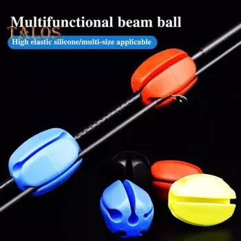 10 шт. фиксированный шар для удочки 4/5/7/8/9 мм 5 отверстий устойчивый к царапинам многоразовый держатель для удочки протектор зажим крепежные инструменты рыболовные принадлежности оранжевый