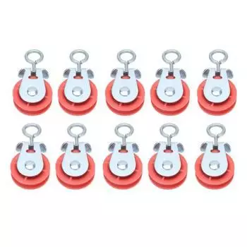 10 шт. фиксированный шкив для водопровода, средний металлический, автоматический, для птицеводческой фермы, курятника