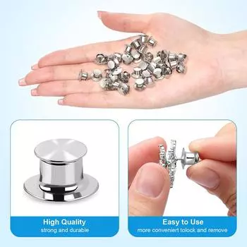 10 шт., фиксирующий штифт, задняя фиксирующая застежка, металлическая булавка, подложка для броши