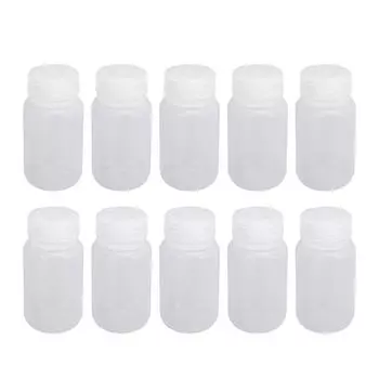 10 шт. флакон для реагента пластиковый с широким горлом лабораторный жидкий образец герметичный контейнер для хранения со спиральной крышкой 15ml