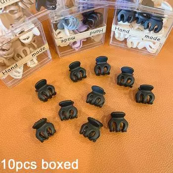 10 шт. Французская заколка для волос Мини-зажим-тыква Зажим для фиксации высокого хвоста Заколка для волос Челка Боковой зажим Зажим-акула Аксессуар для волос