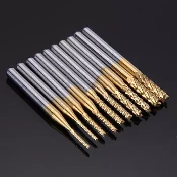 10 шт. Фрезерные инструменты Фреза 3,175 мм / 0,125 хвостовик