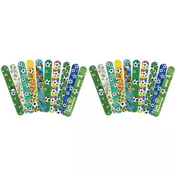 10 шт. футбольные браслеты с застежкой-браслетом для спортивной вечеринки