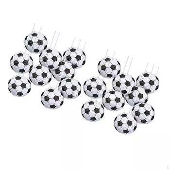 10 шт. футбольные бумажные фонарики для украшения вечеринки на день рождения