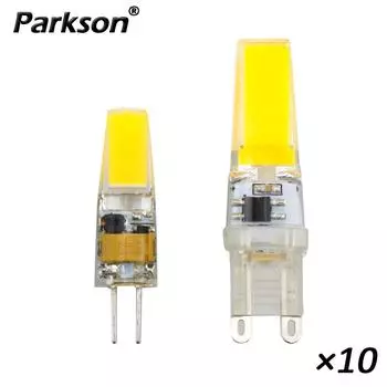 10 шт. G4 G9 E14 Лампочка 360 Угол луча Светильники 3 Вт 6 Вт AC/DC 12 В 220 В Заменить галогенную лампу Мини-прожектор Освещение Светодиодные прожекторы Warm white белый