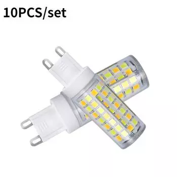 10 шт., G9 кукурузная лампа, светодиодная, нестробоскопическая, с прямым подключением, лампа с шариком, нестробоскопическая подвесная лампа, источник света