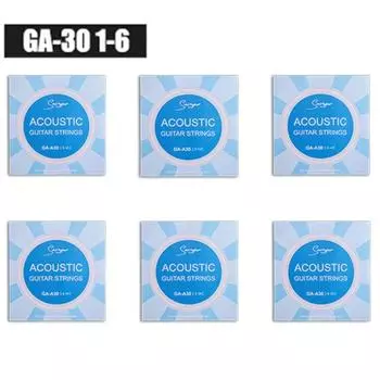 10 шт. GA-A30 струны для фолк-гитары 1-6 струн гитара с одной струной для любителей музыки GA-A40 1SET