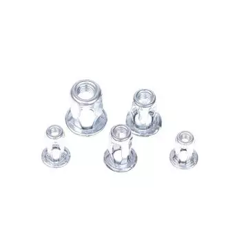 10 шт. гаек для домкрата, винтовых лепестковых дюбелей, лепестковых дюбелей, болтов, крепежных деталей для досок as the picture