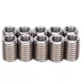10 шт. гайка-переходник из нержавеющей стали, ремонтная втулка с внутренней резьбой M8 x 1,25 и наружной резьбой M12 x 1,75