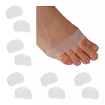 10 шт гелевые дышащие плюсневые подушечки для подушечек переднего отдела стопы, поддерживающие подушки