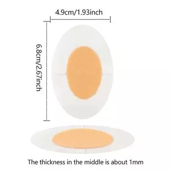 10 шт., гелевые наклейки для обуви, мягкие гидроколлоидные подушечки, облегчающие боль, волдыри, шишки на шишках, мозоли, фрикционное давление, пяточный болевой пластырь ellipse