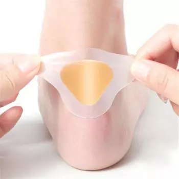 10 шт. гелевые защитные пластыри для пяток, клейкие подушечки для защиты от мозолей, наклейки на пятки, обезболивающий пластырь для ухода за ногами, подушечка для захвата