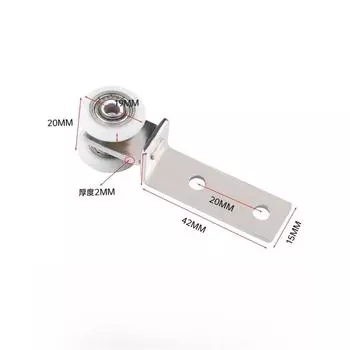 10 шт. гибкая труба металлический подшипник шкив блок с двумя пластиковыми колесами для раздвижной двери окна шкафа