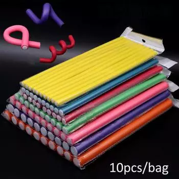 10 шт. гибкие щипцы для завивки волос, мягкие термощипцы для завивки волос, пенопластовые завитки, гибкие кудри, без нагрева, ролики, инструменты для укладки