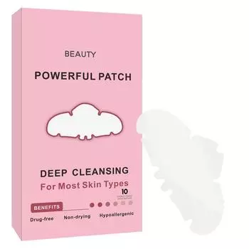 10 шт. гидроколлоидные пластыри для носа от прыщей, угрей и жирного блеска, одобренные дерматологами, полоски для очищения пор на ночь, поглощающие угри в носу