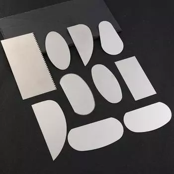 10 шт. глиняный стальной скребок для полимерного стального резака, керамические зубчатые инструменты