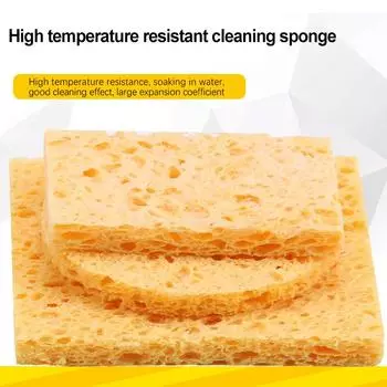 10 шт. губка для чистки паяльниковых жал, высокотемпературная губка для конденсата, инструменты для чистки сварочных жал