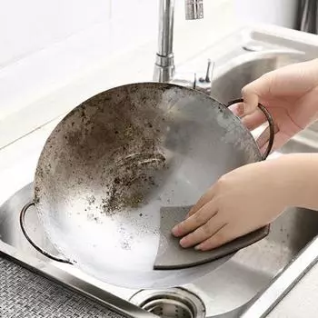 10 шт. губка, наждачная щетка, бытовой чистый ластик, скраб для обеззараживания, удаления ржавчины, кухонная магия S