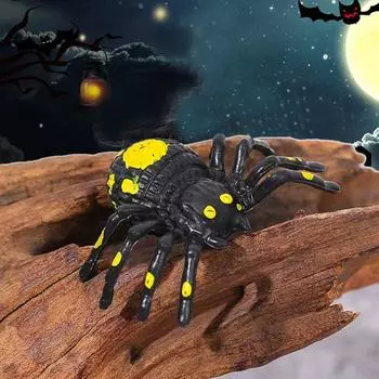 10 шт. Хэллоуин Деревня Аксессуары Тыквенный Дом с Привидениями Миниатюрные Украшения Смоляные Поддельные Пауки Летучие Мыши Настольные Фигурки