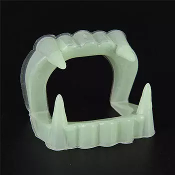 10 шт. Хэллоуин Праздничная вечеринка Вампир Светящиеся вставные зубы Зубной протез Костюм