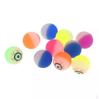 10 шт. Хэллоуин реквизит жуткие глазные яблоки трюк игрушка прыгающие шарики