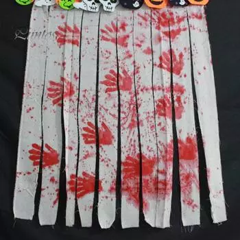 10 шт. Хэллоуинская марлевая жуткая ткань украшения с отверстиями страшная сетчатая ткань для декора на Хэллоуин дома с привидениями белый