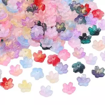 10 шт. хрустальные стеклянные подвески сакура свободные разделительные бусины для изготовления ювелирных изделий своими руками браслет ожерелье шампанского